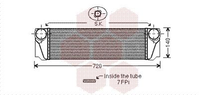 VAN WEZEL Kompressoriõhu radiaator 06004376